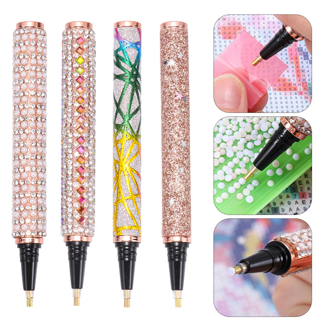 Glitter Sparkle 5D Diamond Painting Pen Point Drill Pens Cross Stitch  Embroidery DIY Craft Nail Art Diamond Painting Accessories - AliExpress